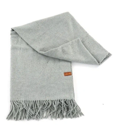 Liu •jo Liu Jo Liu Jo Light Grey Cotton Scarf In Gray