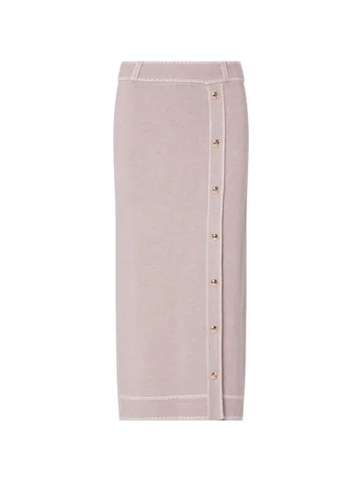 Liu •jo Liu Jo Liu Jo Light Grey Cotton Skirt In Gray