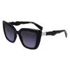 Liu •jo Liu Jo Rectangular Sunglasses Lj773 S 1 In Black