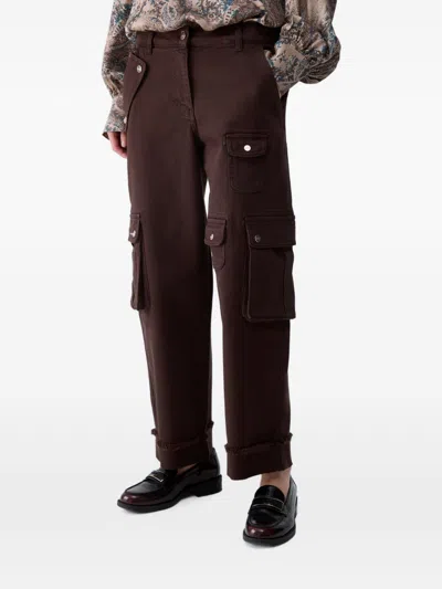 Liu •jo Liu Jo Liu Jo Moka Polyester Trousers In Brown