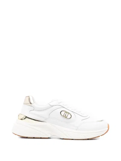Liu •jo Lj01 Logo-plaque Sneakers In White