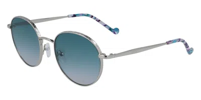 Liu •jo Lj133s 045 Women's Sunglasses Silver Size 51 In Blue