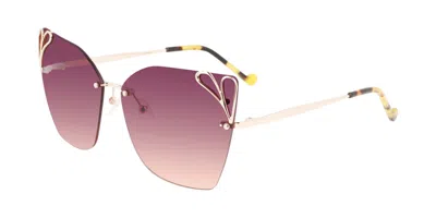 Liu •jo Lj150s 711 Men's Sunglasses Gold Size 62 In Blue