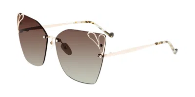 Liu •jo Lj150s 722 Men's Sunglasses Gold Size 62 In Gray