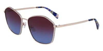 Liu •jo Lj157s 722 Women's Sunglasses Gold Size 59 In Purple