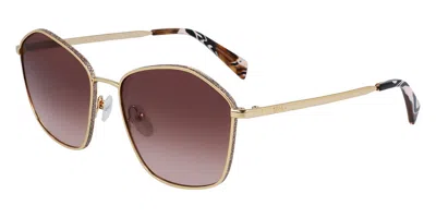 Liu •jo Lj157s 731 Women's Sunglasses Gold Size 59 In Purple