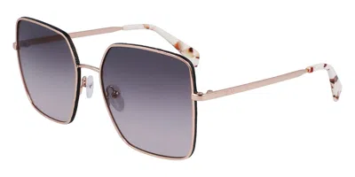 Liu •jo Lj158s 770 Women's Sunglasses Gold Size 58 In Black