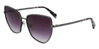 Liu •jo Lj159s 072 Women's Sunglasses Silver Size 58 In Purple