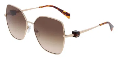 Liu •jo Lj160s 731 Women's Sunglasses Gold Size 58