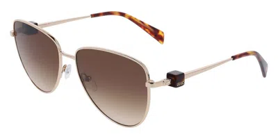 Liu •jo Lj161s 731 Women's Sunglasses Gold Size 58