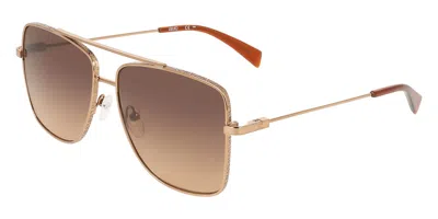 Liu •jo Lj165s 717 Occhiali Da Sole Oro Per Donna In Gold