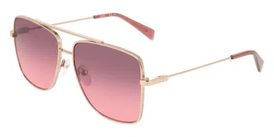 Liu •jo Lj165s 770 Occhiali Da Sole Oro Per Donna In Gold