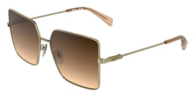 Liu •jo Lj167s 714 Occhiali Da Sole Oro Per Donna In Medium Gold
