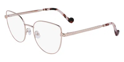 Liu •jo Lj2166 770 Women's Glasses Rose-gold Size 52 - Free Lenses - Blue Light Block Available