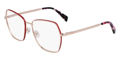 Liu •jo Lj2172 Women's Glasses, Gold, Size 54 In Red
