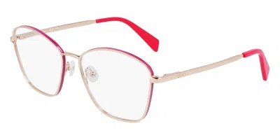 Liu •jo Lj2173 Women's Glasses, Gold, Size 55 In Pink