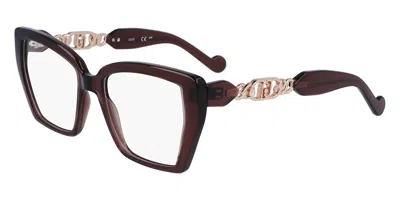Liu •jo Lj2785 200 Women's Glasses Brown Size 52 - Free Lenses - Blue Light Block Available In Transparent Brown