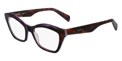 Liu •jo Lj2800 Women's Glasses, Tortoiseshell, Size 52 In Burgundy
