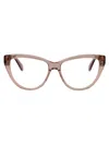 Liu •jo Liu Jo Nude Acetate Glasses In Brown
