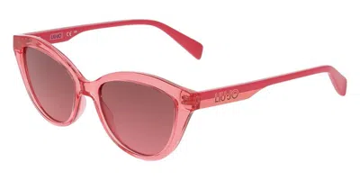 Liu •jo Lj3611s 506 Women's Sunglasses Pink Size 49 In Red