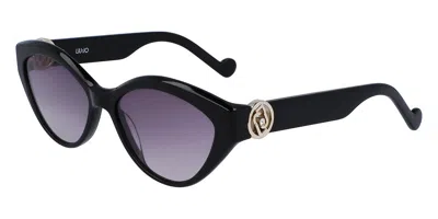 Liu •jo Lj767sr 001 Women's Sunglasses Black Size 56
