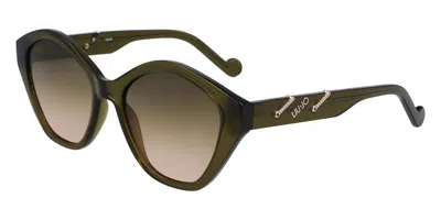 Liu •jo Lj770s 275 Women's Sunglasses Green Size 54 In Brown