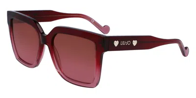 Liu •jo Lj771s 606 Women's Sunglasses Burgundy Size 53
