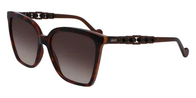 Liu •jo Lj773s 240 Women's Sunglasses Tortoiseshell Size 57 In Brown