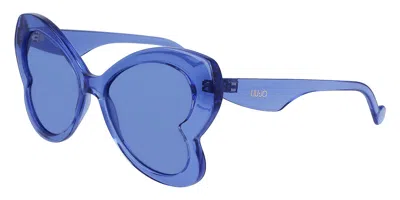Liu •jo Lj775s 429 Women's Sunglasses Blue Size 53