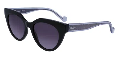 Liu •jo Lj782s 001 Women's Sunglasses Black Size 53 In Purple
