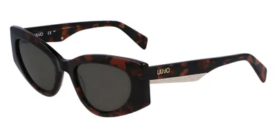 Liu •jo Lj792s 242 Women's Sunglasses Tortoiseshell Size 52 In Black