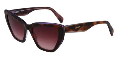 Liu •jo Lj794s 246 Women's Sunglasses Tortoiseshell Size 54 In Brown