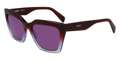 Liu •jo Lj795s 208 Women's Sunglasses Brown Size 54 In Burgundy