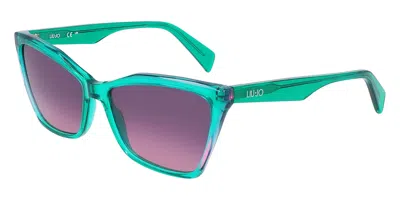 Liu •jo Lj796s 336 Women's Sunglasses Green Size 58
