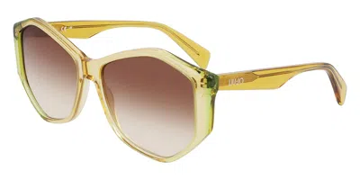 Liu •jo Lj797s 707 Women's Sunglasses Yellow Size 57