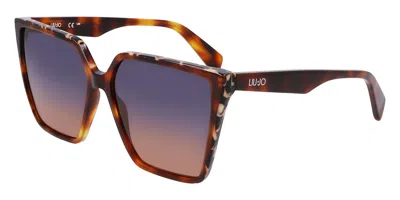 Liu •jo Lj798s 245 Women's Sunglasses Tortoiseshell Size 58 In Brown