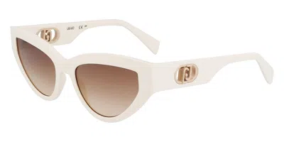 Liu •jo Lj800s 102 Women's Sunglasses White Size 54 In Neutral