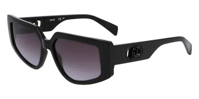 Liu •jo Lj801s 001 Women's Sunglasses Black Size 55