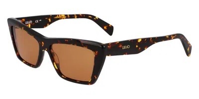 Liu •jo Lj802s 244 Women's Sunglasses Tortoiseshell Size 54 In Brown