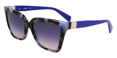 Liu •jo Lj803s 430 Women's Sunglasses Tortoiseshell Size 56 In Blue