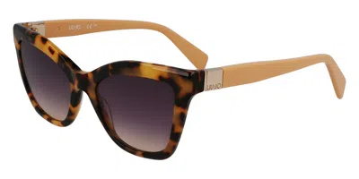 Liu •jo Lj804s 232 Women's Sunglasses Tortoiseshell Size 54 In Brown