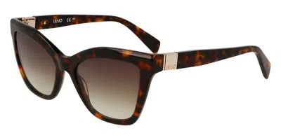 Liu •jo Lj804s 240 Women's Sunglasses Tortoiseshell Size 54 In Brown