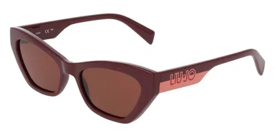 Liu •jo Lj807s 602 Women's Sunglasses Red Size 53 In Burgundy