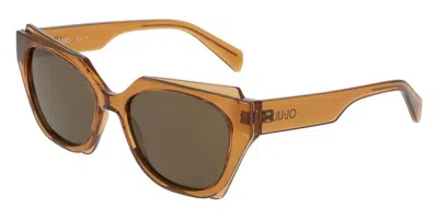 Liu •jo Lj809s 200 Women's Sunglasses Brown Size 55