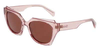 Liu •jo Lj809s 272 Women's Sunglasses Pink Size 55 In Brown