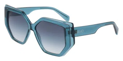 Liu •jo Lj810s 502 Women's Sunglasses Blue Size 56