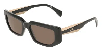 Liu •jo Lj812s 001 Occhiali Da Sole Neri Per Donna In Black