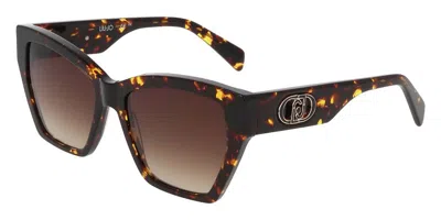 Liu •jo Lj815s 244 Women's Sunglasses Tortoiseshell Size 55 In Brown