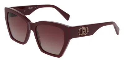 Liu •jo Lj815s 601 Women's Sunglasses Burgundy Size 55