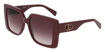 Liu •jo Lj816s 602 Women's Sunglasses Red Size 55 In Burgundy